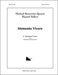 Memento Vivere SAB choral sheet music cover Thumbnail